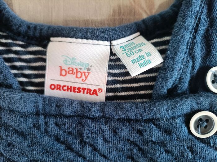 Salopette marine Mickey Disney 3 mois - photo numéro 4