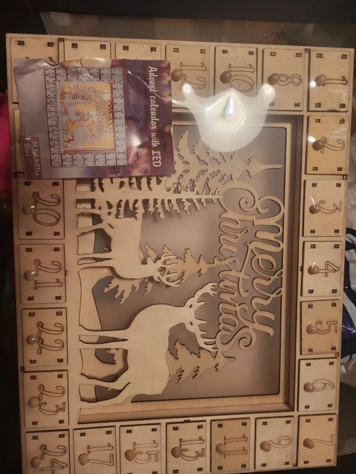 Cadre bois qui s allume