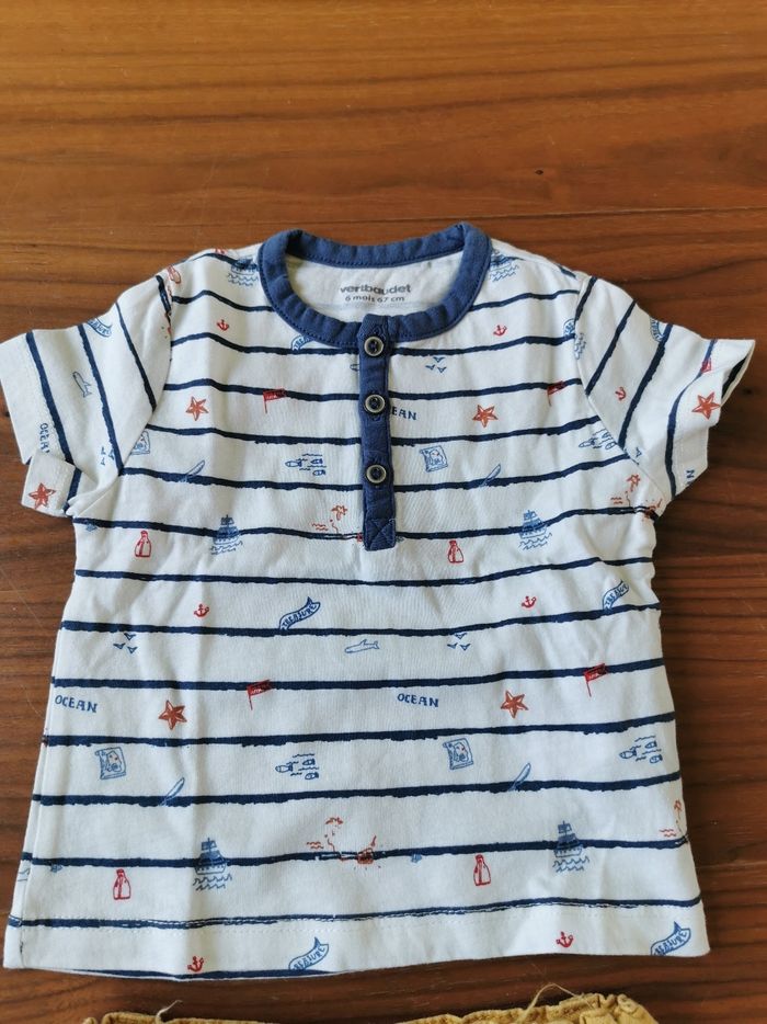 Short tee shirt 6 mois été garçon - photo numéro 2