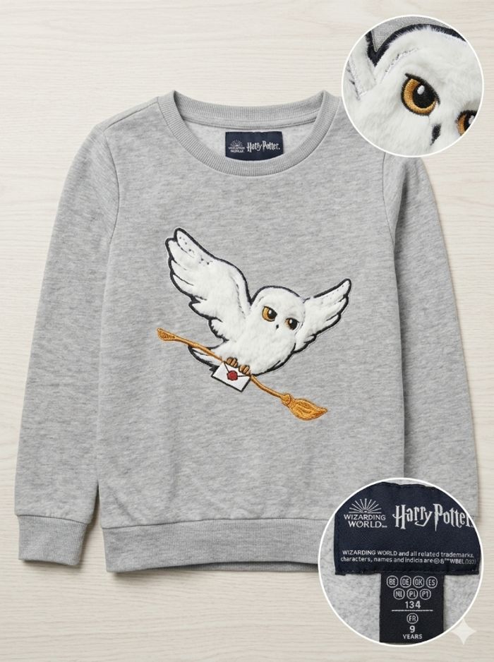 Sweat harry Potter chouette hedwige taille 9 ans