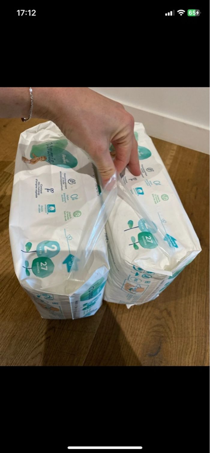 Lot  54 couches Pampers Harmonie - photo numéro 5