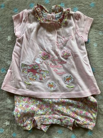 Pyjama habillée barboteuse 3 mois été