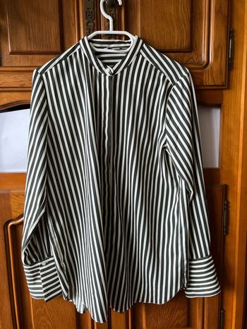 Chemise kiabi rayée vert