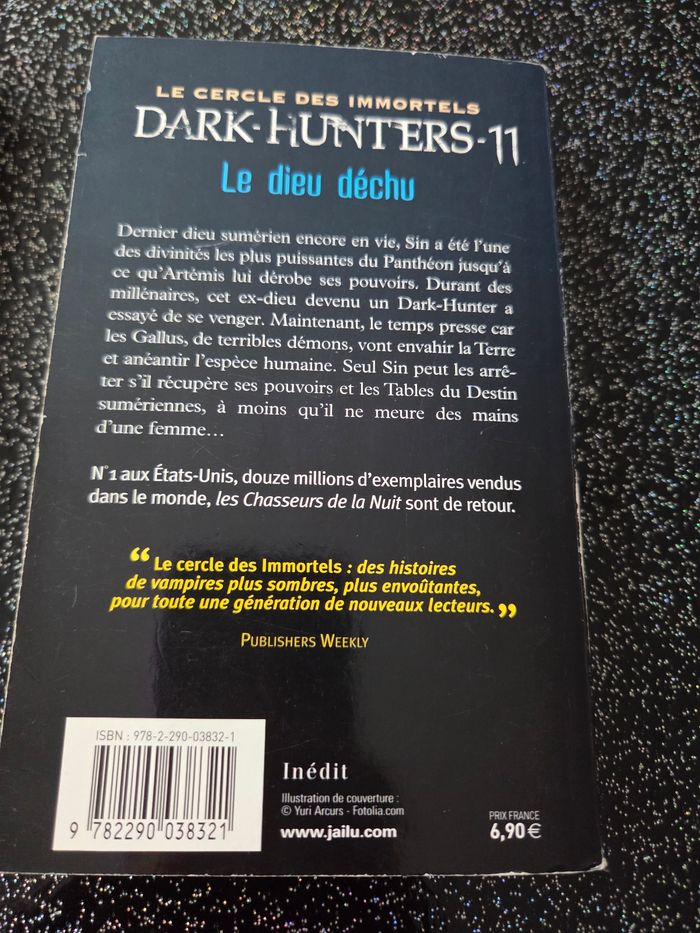 Livre de poche dark hunters tome 11 - photo numéro 2