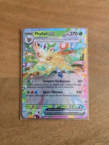 Carte Pokemon Phyllali EX Teracristal Évolutions Prismatiques