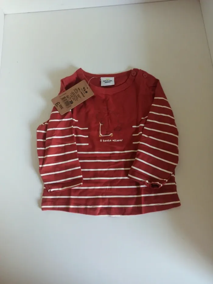 T-shirt manche longue 6 mois