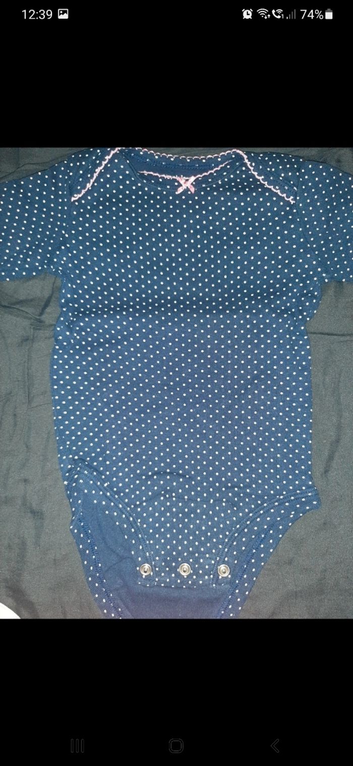 Lot 5 bodies fille 6 mois (c3) - photo numéro 5