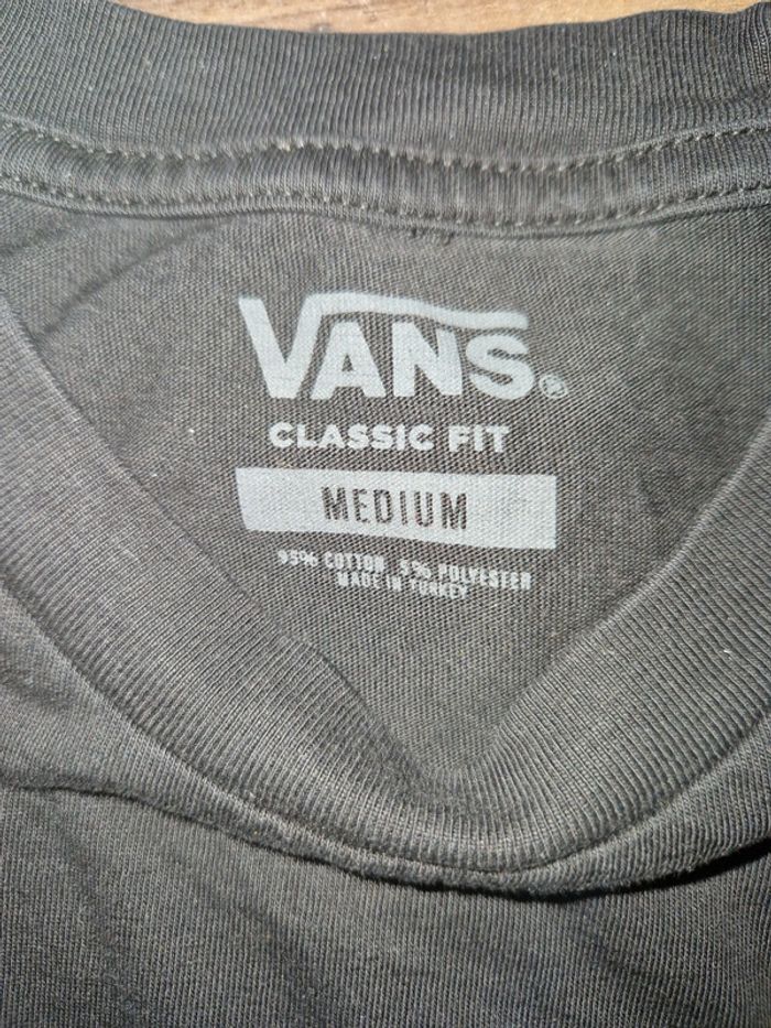 T-shirt vans noir gris taille M classic fit - photo numéro 4