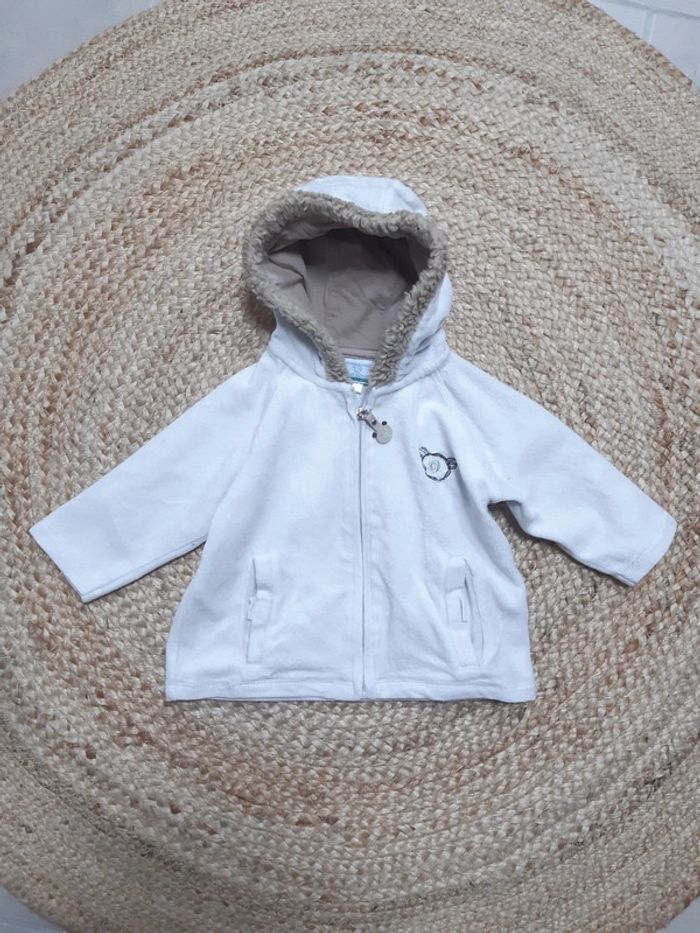 Gilet zippé à capuche 9 mois