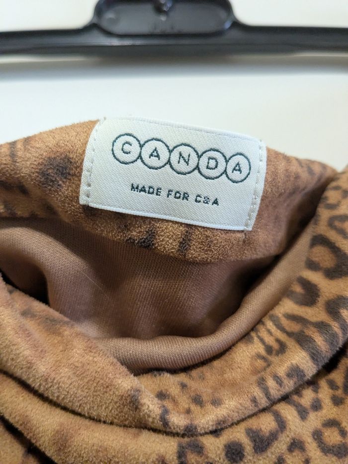 Belle jupe vintage Canda léopard Camel. Taille 50 - photo numéro 7