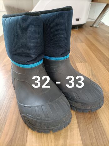 Bottes après ski neige gris et bleu Quechua 32 - 33