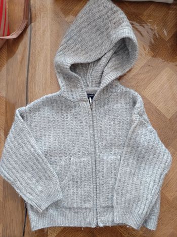 Gilet à capuche zippé