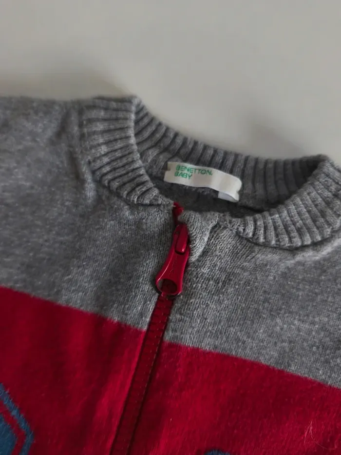 Gilet zippé Benetton Baby - photo numéro 2
