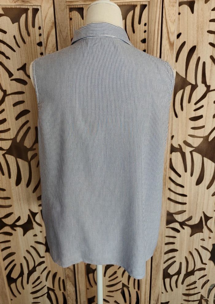 Chemise à rayures brodée T 42 Promod - photo numéro 4