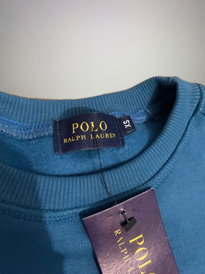 Pull Ralph Lauren bleu taille X. S. - photo numéro 6