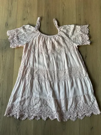 Robe femme dentelle rose