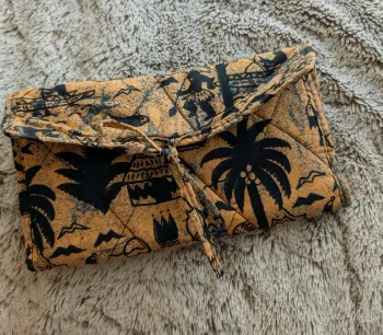 Pochette tissu matelassé