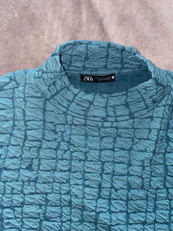 Robe Zara taille S couleur turquoise en très bon état. - photo numéro 6