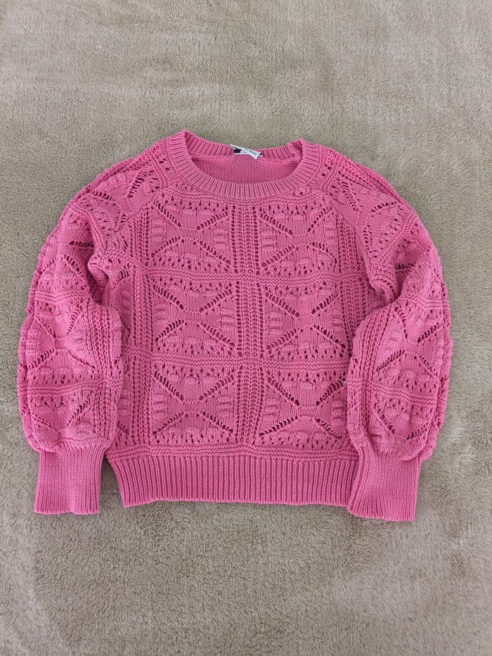 Magnifique Pull Rose Fushia Tape à l'Œil