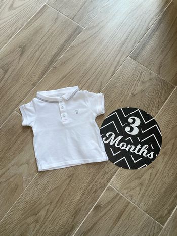 Polo manches courtes 3 mois