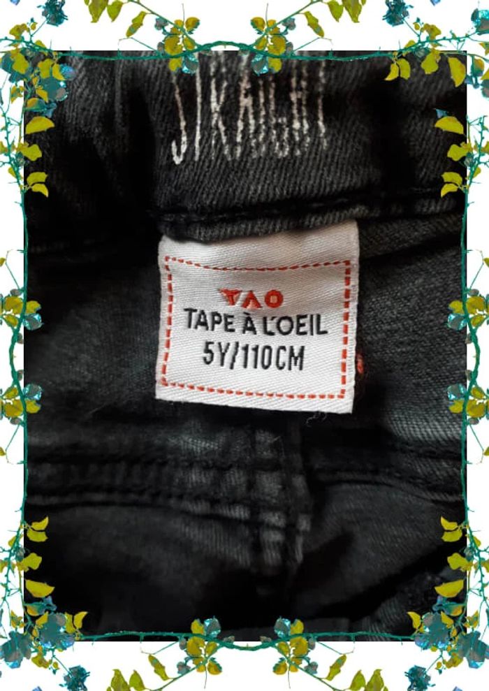 Jeans taille ajustable a strass 5 ans - photo numéro 6