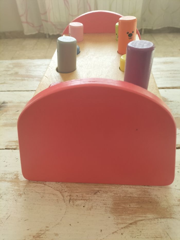 Jeu en bois avec marteau - photo numéro 4