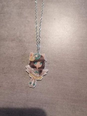 Collier argenté ange