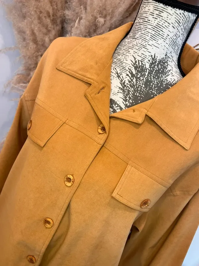 Veste moutarde mi saison - photo numéro 2