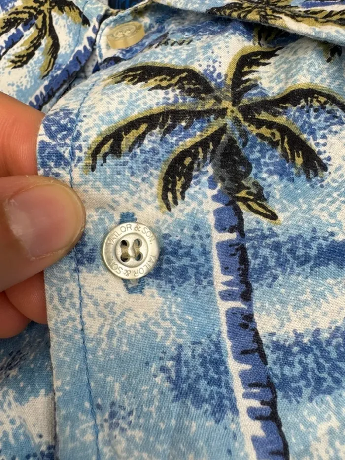 Chemise Tailor and Son Vintage Y2k à motifs Hawaïen Taille L - photo numéro 5
