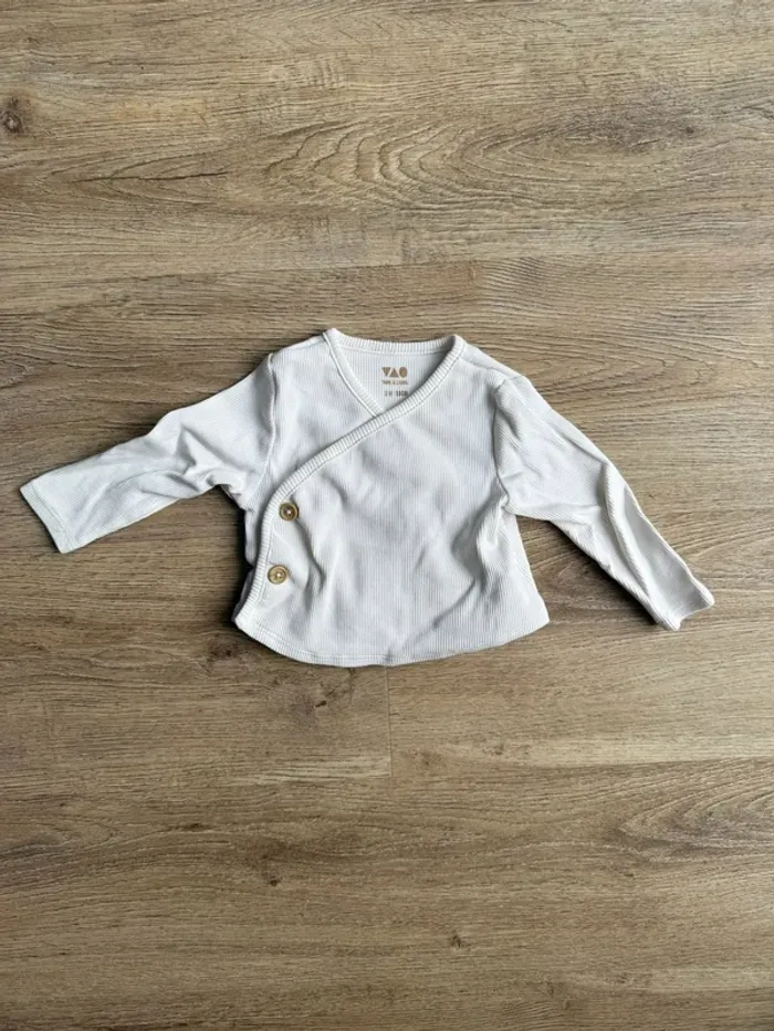 Brassière tape à l’œil 3 mois enfant bébé garçon fille très bon état blanc réduction lot
