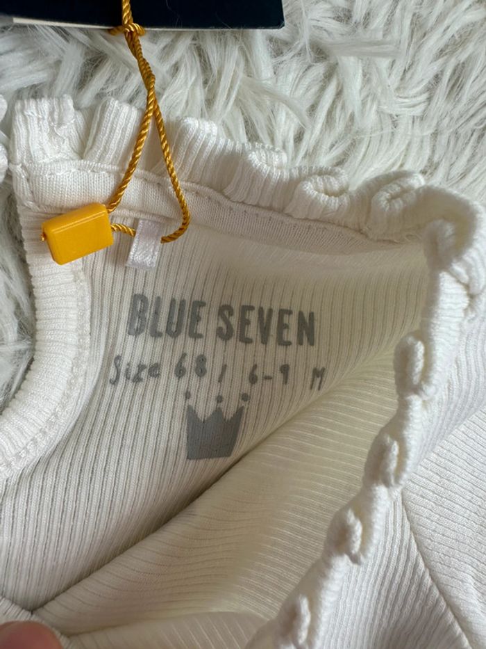 Robe beige et tulle blue seven taille 6-9 mois - photo numéro 5