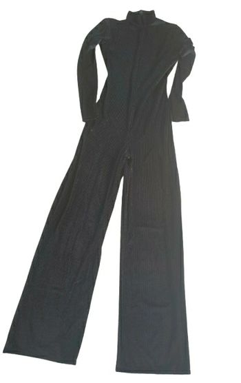 Combinaison femme S noir et argenté