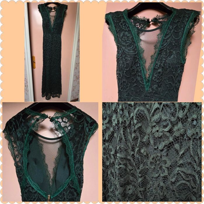 Magnifique robe longue vert sapin neuve - photo numéro 5