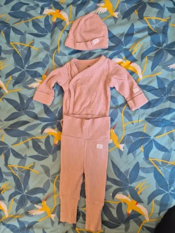 Ensemble Room-To-Grow 3 Pièces 0-1 mois Rose Pale