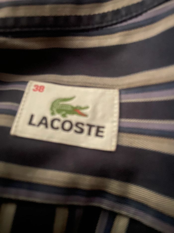 Chemise à rayures, Lacoste en 38 - photo numéro 3