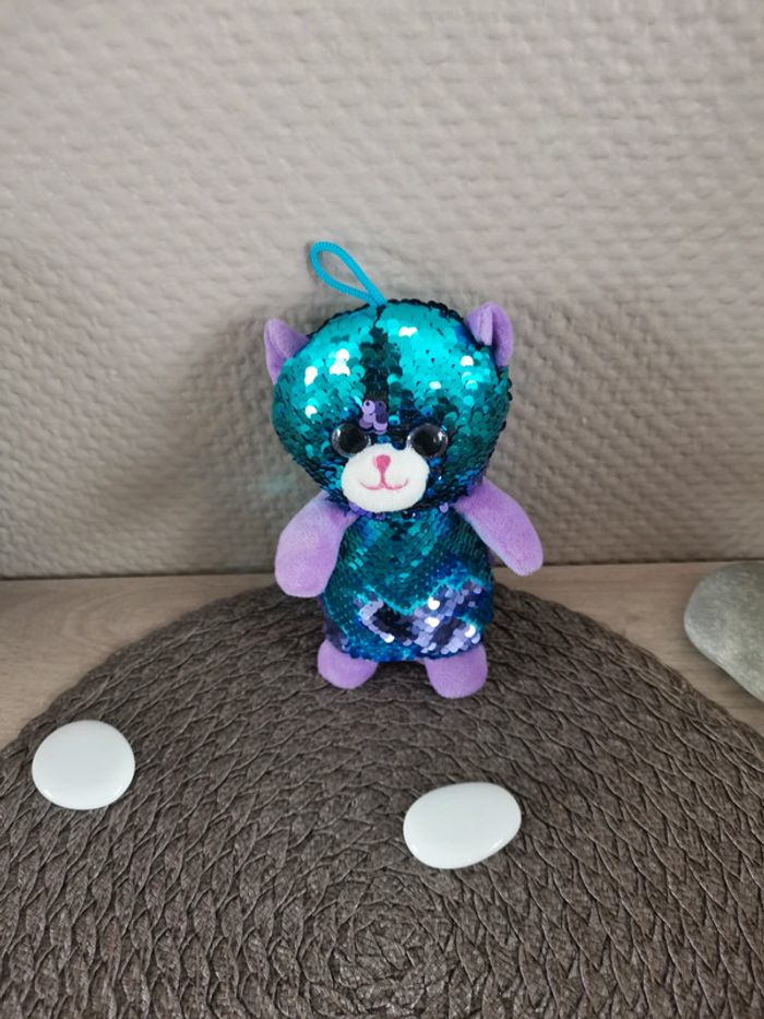 Peluche à paillettes chat Ty - photo numéro 3