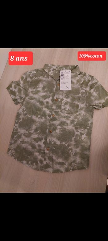 Chemise kaki garçon 8ans