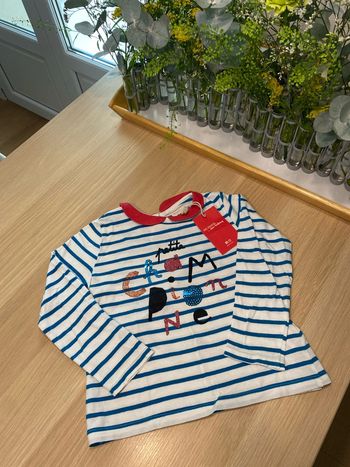 Tee shirt manches longues dpam neuf 4 ans