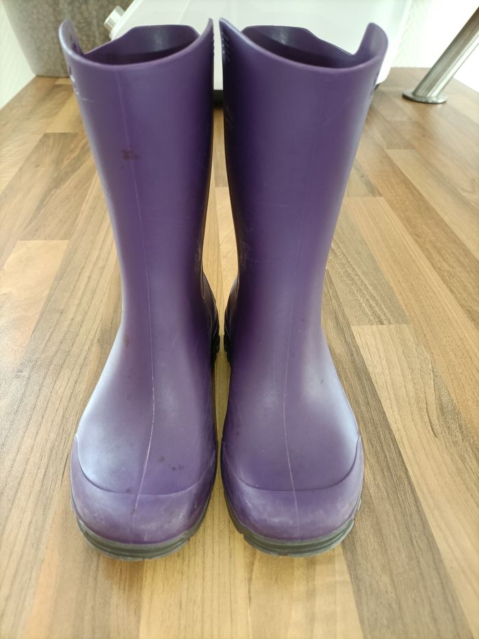 Bottes de pluie violette solognac 26-27 - photo numéro 2