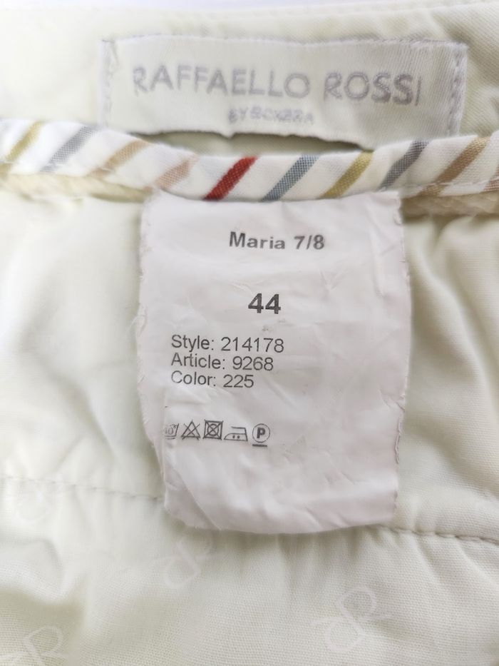 Pantalon chino Raffaello Rossi, couleur jaune crème, taille 44 - photo numéro 5