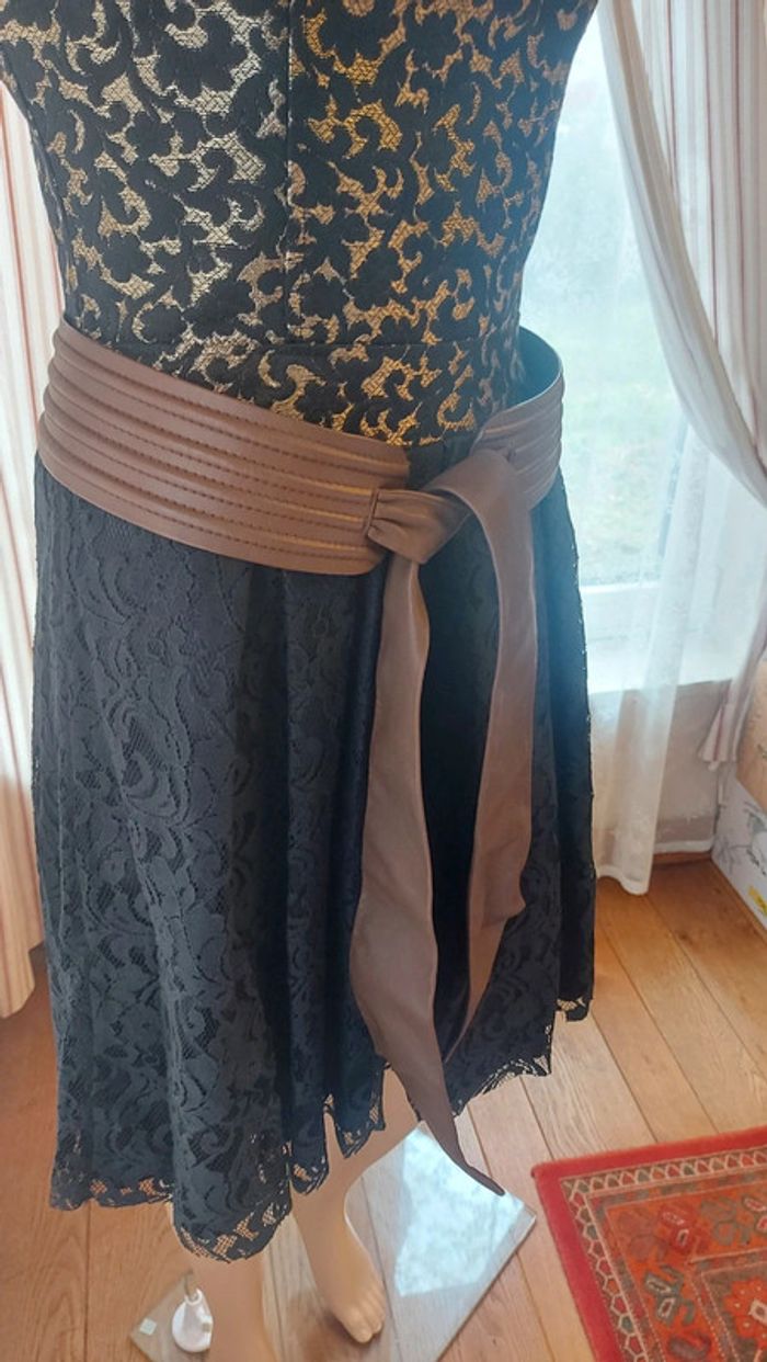 Ceinture marron en similcuir de 75cm - photo numéro 3