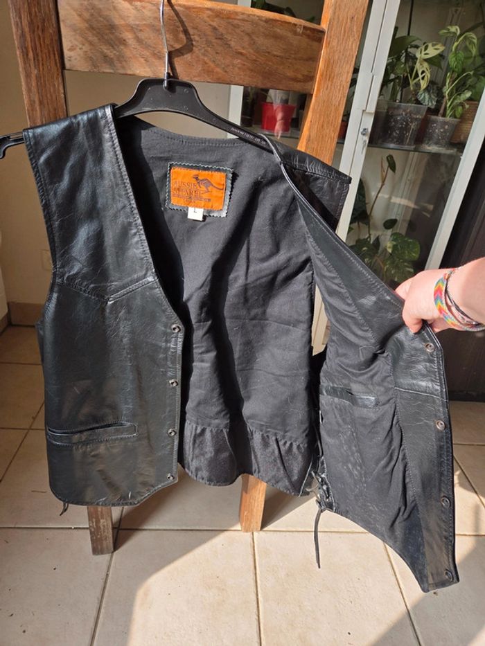 Boléro en cuir véritable - photo numéro 6