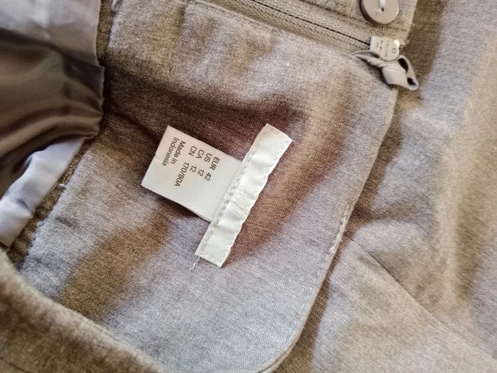 Jupe Crayon Grise Taille 42 - photo numéro 3