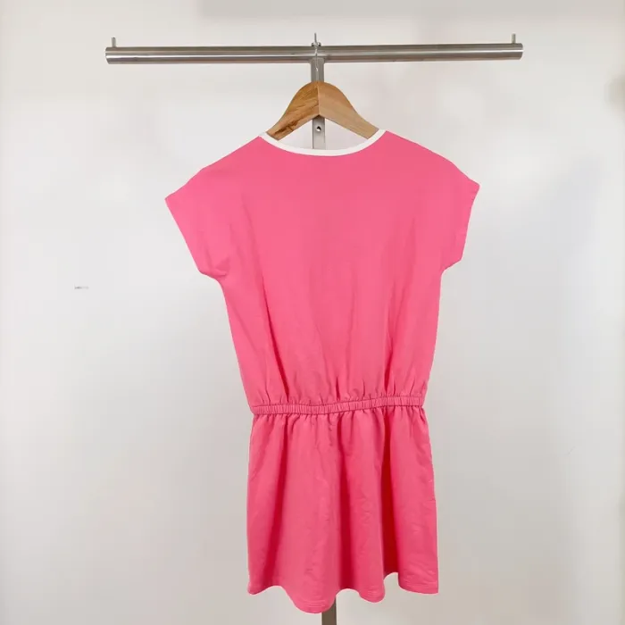 Robe rose corail fille Okaïdi 10 ans – taille 140 cm, cordon à la taille A1096 - photo numéro 7