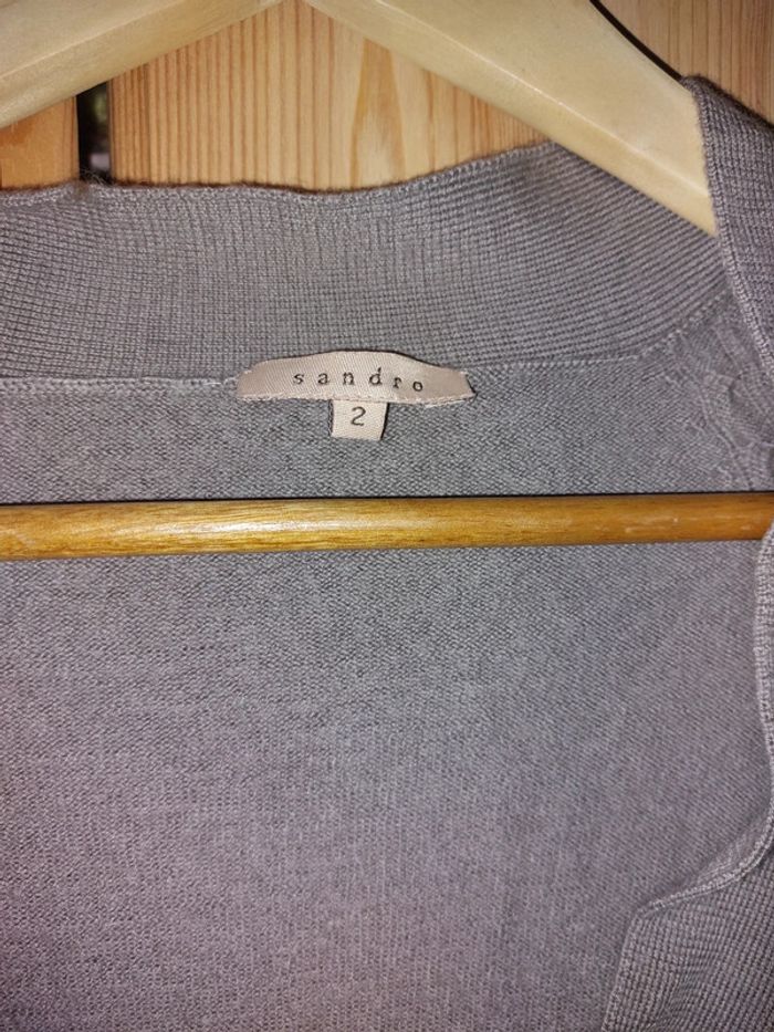 Pull long laine Sandro Taille 2 - photo numéro 3