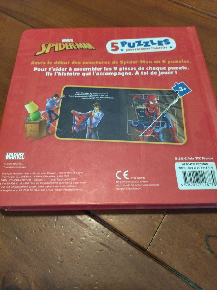 Livre puzzles spiderman