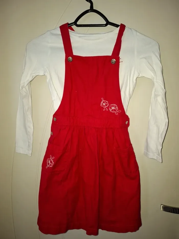 Ensemble robe salopette et T-shirt ML 8 ans Sergent Major