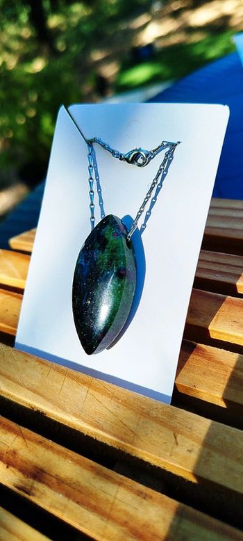 Collier Mythique en Rubis Zoïsite 💫 Harmonie des Forces Sacrées