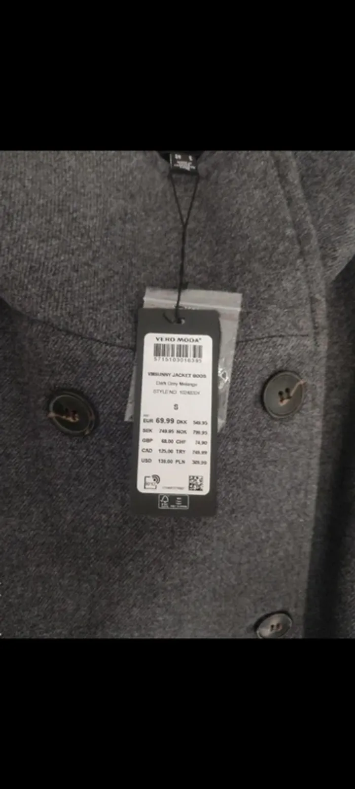Manteau classique Vero Moda taille S neuf - photo numéro 3