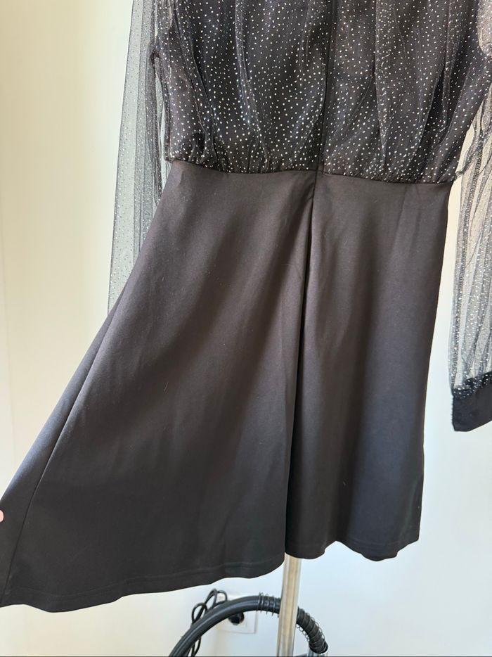 Robe noir à paillettes à manche longues transparente S - photo numéro 9